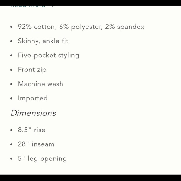 ANTHROPOLOGIE PILCRO MID RISE SKINNY JEANS  30 - Picture 4 of 7